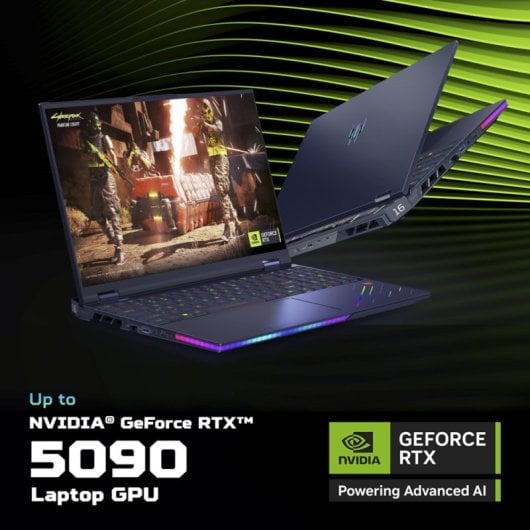 Portatile Acer Predator Helios 16 AI PH16-73 16" Intel Core Ultra 9 32GB 2TB SSD RTX 5090 No OS