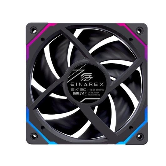 Einarex EX12Ci 120-mm-Zusatzlüfter mit 1600 U/min, ARGB-Beleuchtung und umgekehrter Strömung