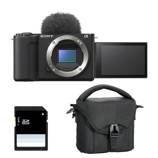 Câmara Mirrorless Sony Alpha ZV-E10 II 26MP 4K WiFi Bluetooth Cartão SD 8GB Funda