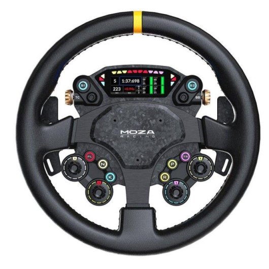Volante Moza CS PRO 325 mm Carbono Ecrã 2.99'' RGB PC Universal