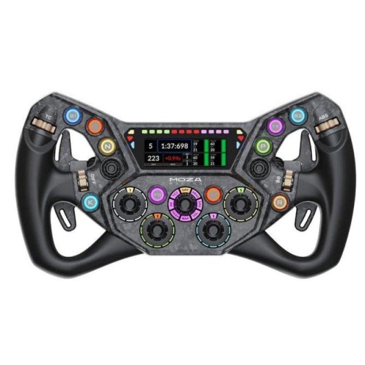 Volante Simulação Moza KS PRO 300mm Carbono Ecrã 2.99'' RGB Compatível PC