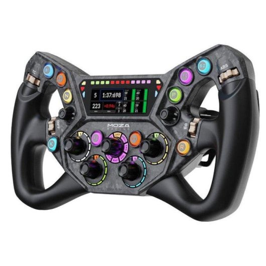 Volante Simulação Moza KS PRO 300mm Carbono Ecrã 2.99'' RGB Compatível PC