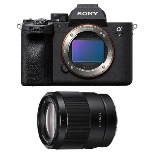 Câmara Mirrorless Sony Alpha 7 IV 33MP Sensor Full-Frame 35mm F1.8 WiFi Bluetooth