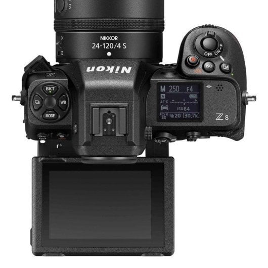 Câmara Mirrorless Nikon Z8 45.7MP 8256x5504mm Sensor Full-Frame 24-120mm WiFi Bluetooth