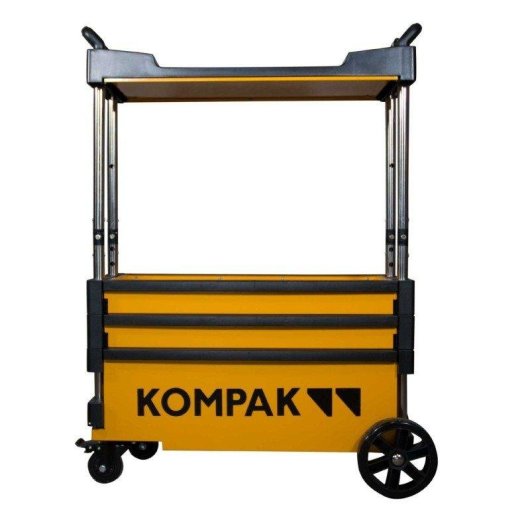 Carro de Ferramentas Kompak Kt01 Desdobrável Transportável Estrutura Metálica