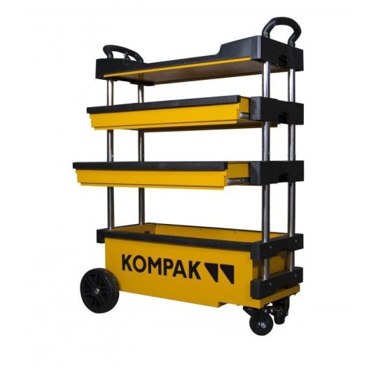 Carro de Ferramentas Kompak Kt01 Desdobrável Transportável Estrutura Metálica