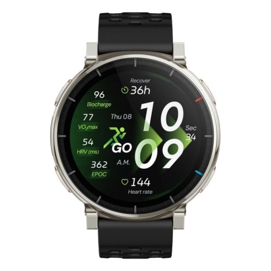 Amazfit Active 3 Premium Bluetooth GPS NFC 45mm AMOLED Preto Resistente 5ATM