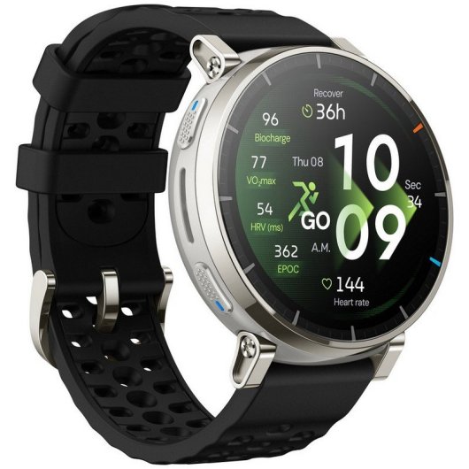 Amazfit Active 3 Premium GPS NFC Bluetooth 45mm AMOLED Resistencia Agua 5ATM Negro