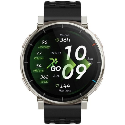 Amazfit Active 3 Premium GPS NFC Bluetooth 45mm AMOLED Resistencia Agua 5ATM Negro
