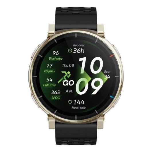 Amazfit Active 3 Premium Bluetooth GPS NFC 45mm AMOLED Preto Resistente 5ATM