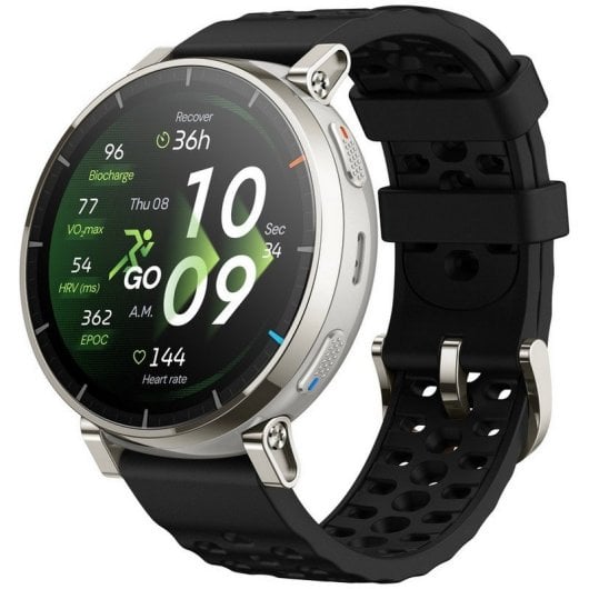 Amazfit Active 3 Premium GPS NFC Bluetooth 45mm AMOLED Resistencia Agua 5ATM Negro
