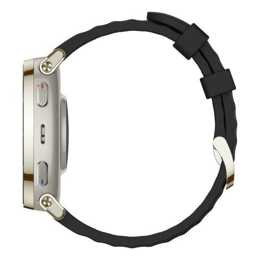 Amazfit Active 3 Premium Bluetooth GPS NFC 45mm AMOLED Oro Correa Nera M Resistenza Acqua 5ATM SpO2