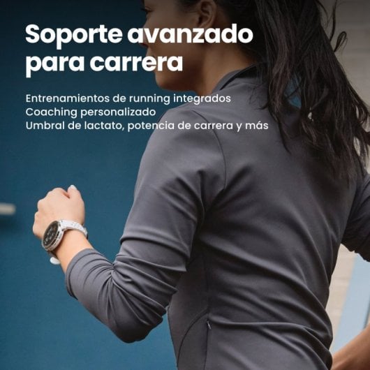 Amazfit Active 3 Premium Bluetooth GPS NFC 45mm AMOLED Prata Azul M Resistência Água 5ATM SpO2