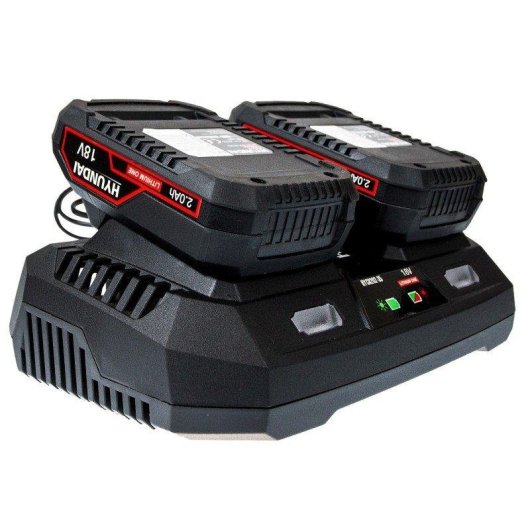 Pack jardinería Hyundai HYLM38-40V cortacésped, soplador, cortabordes, 2 baterías 20V