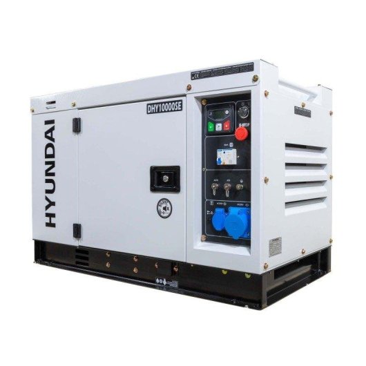 Generador diésel Hyundai DHY10000SE 8,5 kW insonorizado arranque eléctrico ATS