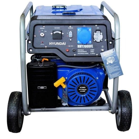 Generador Hyundai HHY7000FEK Gasolina 5,5 kW Arranque Eléctrico y Manual