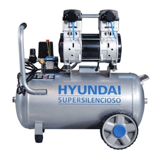 Compressor Hyundai Hyac50-2s Silencioso 50 Litros Portátil Sem Manutenção
