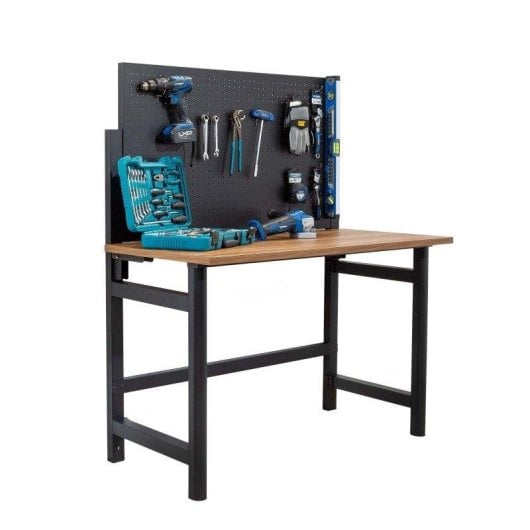 Banco de Trabalho Kompak KP-KB120-P Plegável com Painel Perfurado 120x64cm