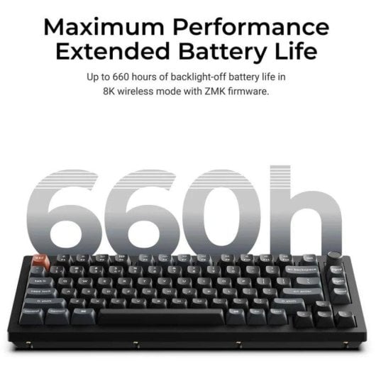 Teclado Keychron V1 Ultra 8K 75% mecánico inalámbrico RGB Hot-Swappable Spanish Layout Bluetooth
