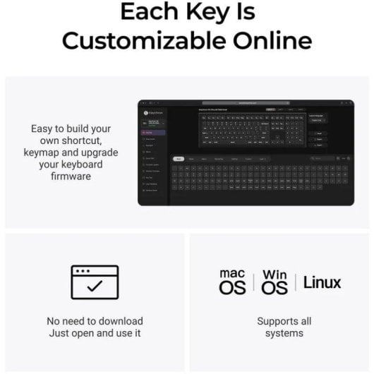 Teclado Keychron V6 Ultra 8K mecánico inalámbrico RGB con switches hot-swappable