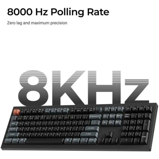 Teclado Keychron V6 Ultra 8K mecánico inalámbrico RGB con switches hot-swappable