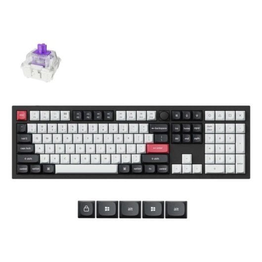 Teclado Keychron Q6 Hall Effect Magnético Layout ES retroiluminado inalámbrico-alámbrico
