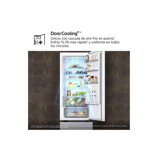 Frigorífico Combi LG GBBS322ASW No Frost 203cm 375L A Blanco WiFi IA