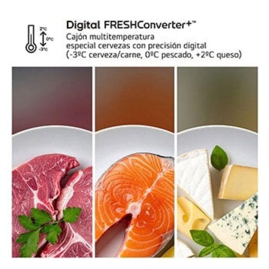 Frigorífico Combi LG GBBS322ASW No Frost 203cm 375L A Blanco WiFi IA