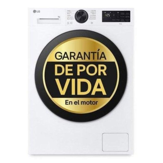 Lavadora Carga Frontal LG Serie 500 F2X50S8TLB 8Kg 1200rpm Clase A WiFi IA Blanca