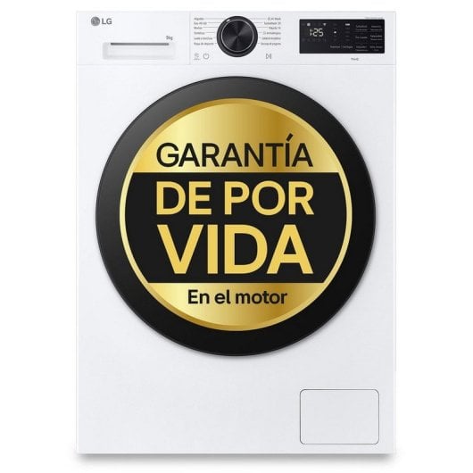 Lavadora LG 9kg 40% mais eficiente F4X5009TLB AI Direct Drive TurboWash 360º