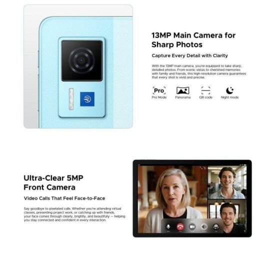 Tablet Doogee U13 Vip WiFi 13" 32GB 256GB Azul