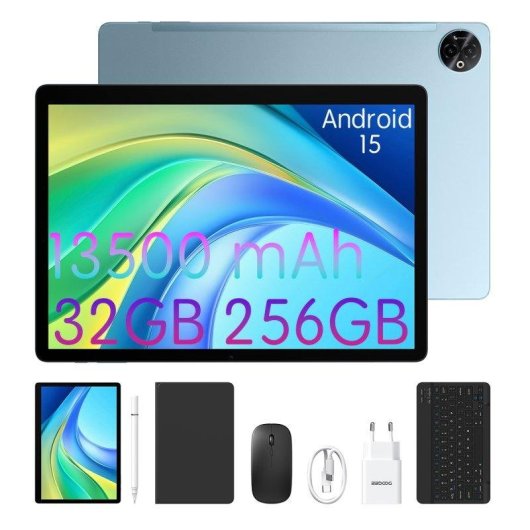 Tablet Doogee Tab E3 Max Vip 14" 256GB 4G LTE 13500mAh Android 15 Azul