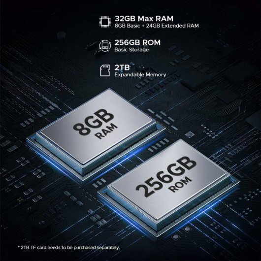 Tablet Doogee Tab E3 Max Vip 14" 256GB 4G LTE 13500mAh Android 15 Cinzenta