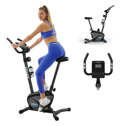 Bicicleta estática Zipro Beat magnética 8 niveles LCD soporte móvil