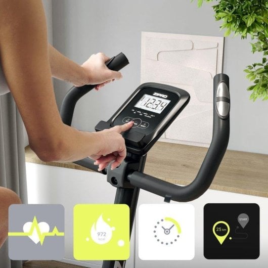 Bicicleta estática Zipro One S Gold magnética 8 niveles pantalla LCD