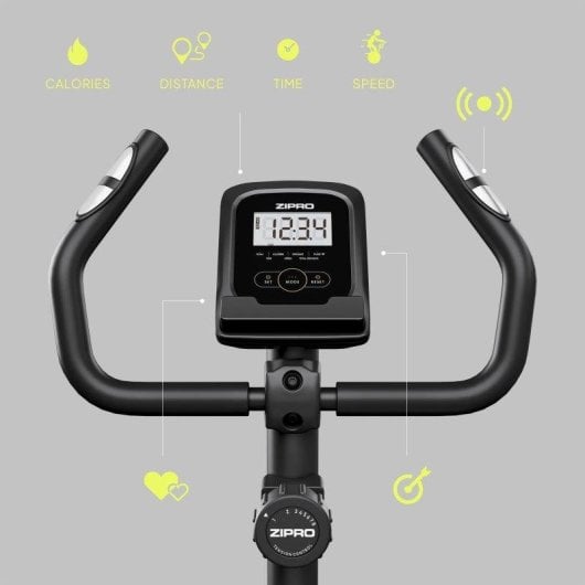 Bicicleta estática Zipro One S Gold magnética 8 niveles pantalla LCD