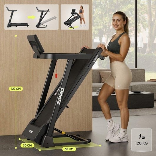 Cinta de correr Zipro Luma 900 W 12 niveles de inclinación plegable