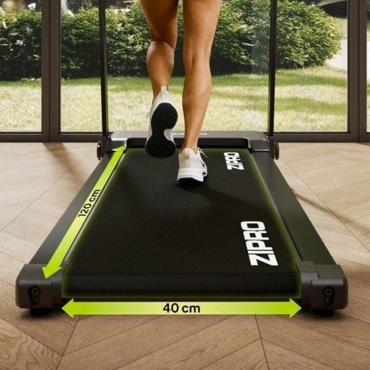 Passadeira Zipro Forma Elétrica Flat Fold 12 km/h 120x40 cm Zwift Kinomap