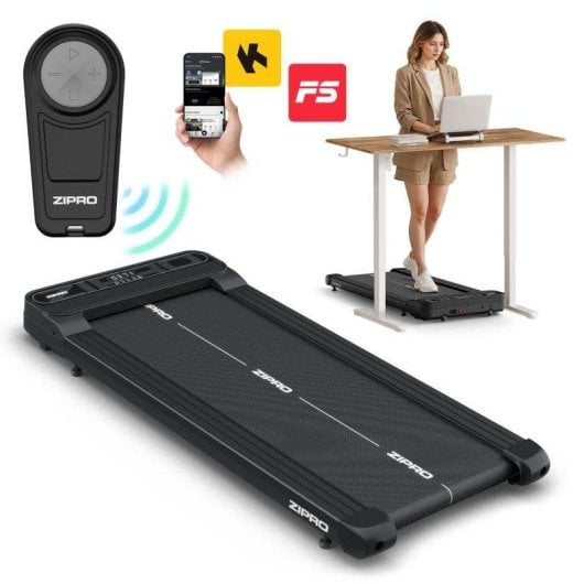 Cinta de andar Zipro Catwalk compacta Bluetooth 1-6 km/h 100 kg
