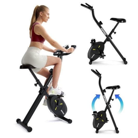 Bicicleta estática Zipro Eclipse X plegable magnética 8 niveles LCD