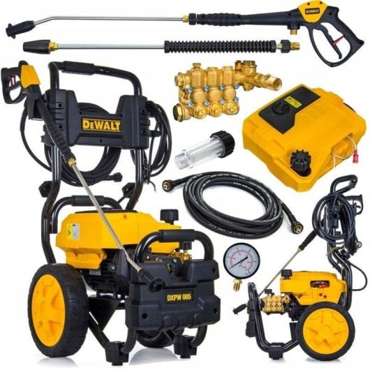 Hidrolimpiadora Dewalt DXPW005E 200 bar 810 l/h motor trifásico profesional