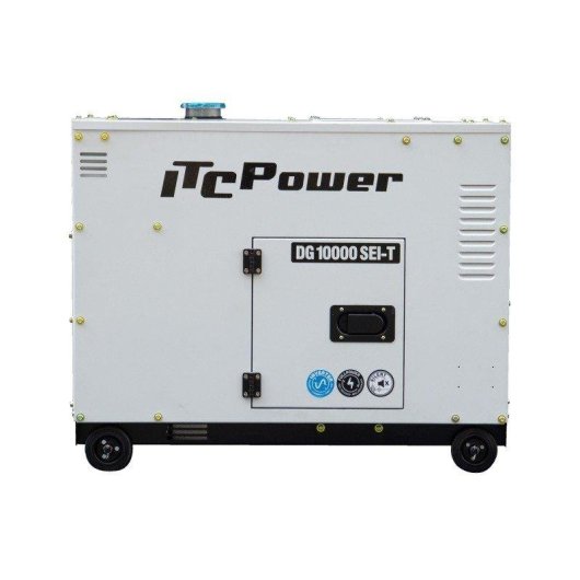 Generador diésel ITCPower DG10000SEi-T inverter trifásico 8,5 kW silencioso