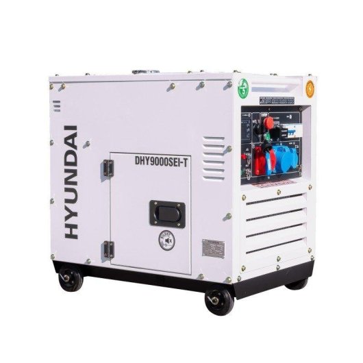 Generador diésel Hyundai DHY9000SEI-T inverter trifásico 6500W silencioso