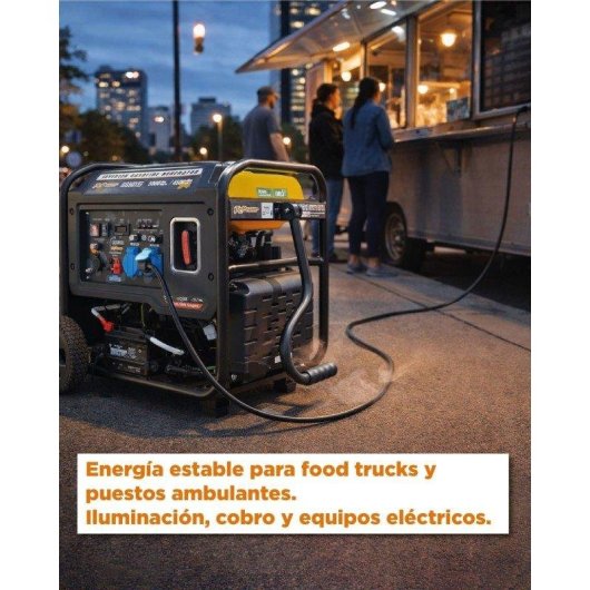 Gerador Elétrico ITCPower GG50XEI Inverter Gasolina 5kW Arranque Elétrico