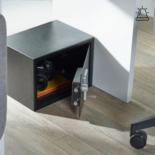 Caja fuerte Yale YEC/250/DB2 electrónica con alarma 16,3 L negra