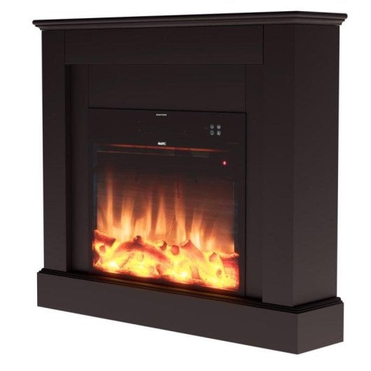 Lareira Elétrica MPC Camillo 2000W Mural com Comando e Efeito Chama 3D