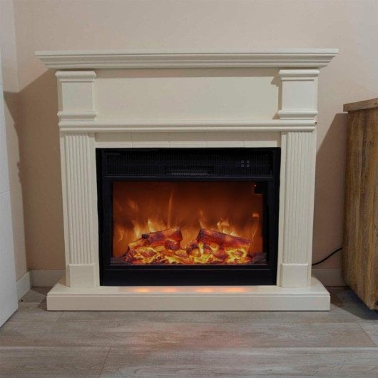 Cheminée Électrique Sined Caldera XXL 1500W Sol Télécommande Programmateur Hebdomadaire