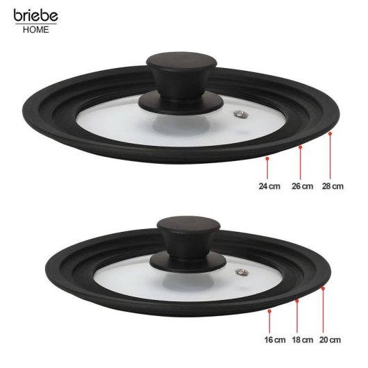 Tapa universal Briebe Totalid multidiámetro vidrio templado borde silicona