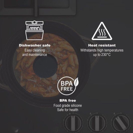 Tapa universal Briebe Totalid multidiámetro vidrio templado borde silicona