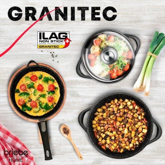 Kochset Briebe Mgk1819 Aluminiumguss Induktion 10-teilig Glasdeckel